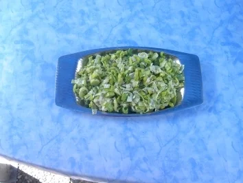 Lauch - Parmesan - Salat - Rezept