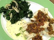 Seelachs Bordelaise mit Mandel-Remoulade - Rezept
