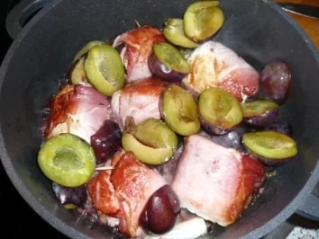 Pflaumen-Putenröllchen / Zwetschgen - Rezept - Bild Nr. 2