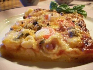 Rezept: Pizza " Mare" e "Amore" Pizza " Mare" e "Amore" - Rezept