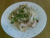 Bandnudeln mit Geschnetzeltem - Rezept