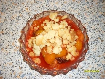 Dreierlei- Pflaumenkompott mit knusprigen Streuseln - Rezept - Bild Nr. 4