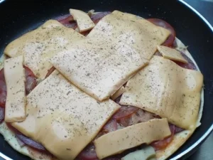 Rezept: Pizzaomelette Bild Nr. 7 Pizzaomelette - Rezept - Bild Nr. 7