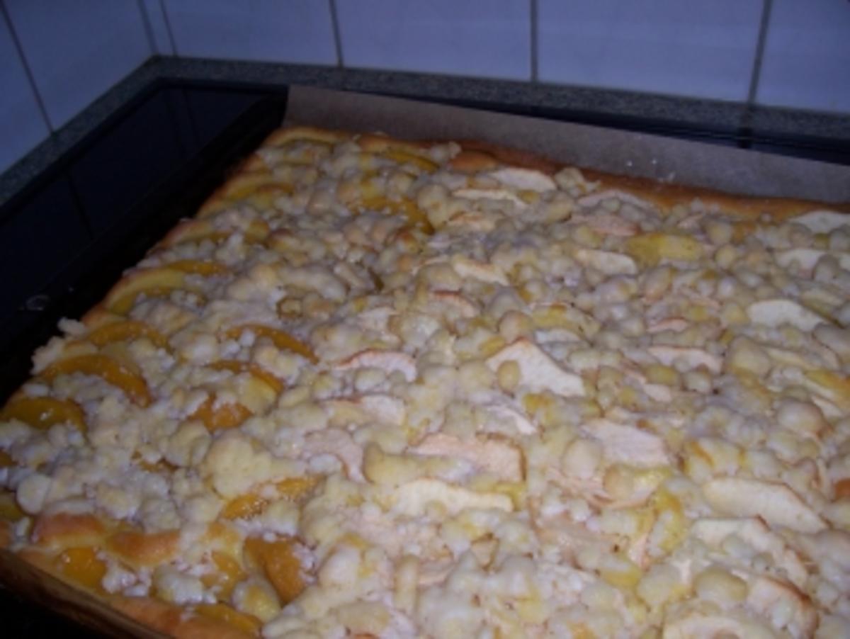 Pfirsichstreuselkuchen - Rezept - Bild Nr. 3