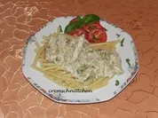 Kräutergeschnetzteltes auf Maccaroni - Rezept - Bild Nr. 2
