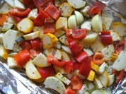 Buntes Gemüsepäckchen - Rezept