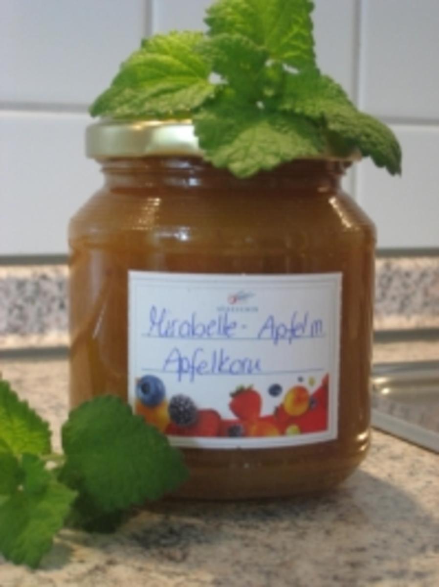 Mirabellen-Apfel Marmelade mit Apfelkorn - Rezept