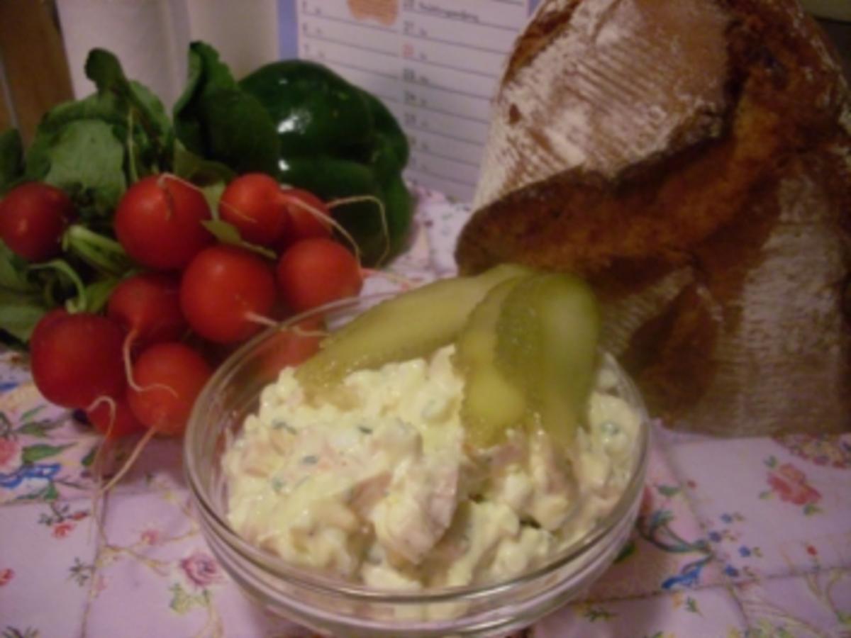 Schinkenaufstrich mit Ei - schnell &amp; einfach - 140 kcal/100g