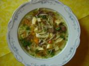 Sonntags-Süppchen mit Rindfleisch und Eierstich... - Rezept