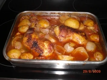 Hähnchenschlegel Stifado - Rezept - Bild Nr. 4