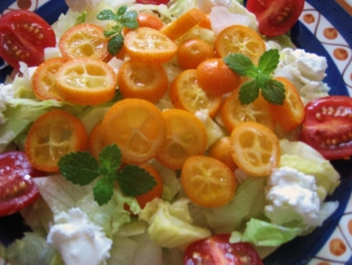 Salatteller mit Kumquat und gebratener Putenbrust - Rezept - Bild Nr. 3