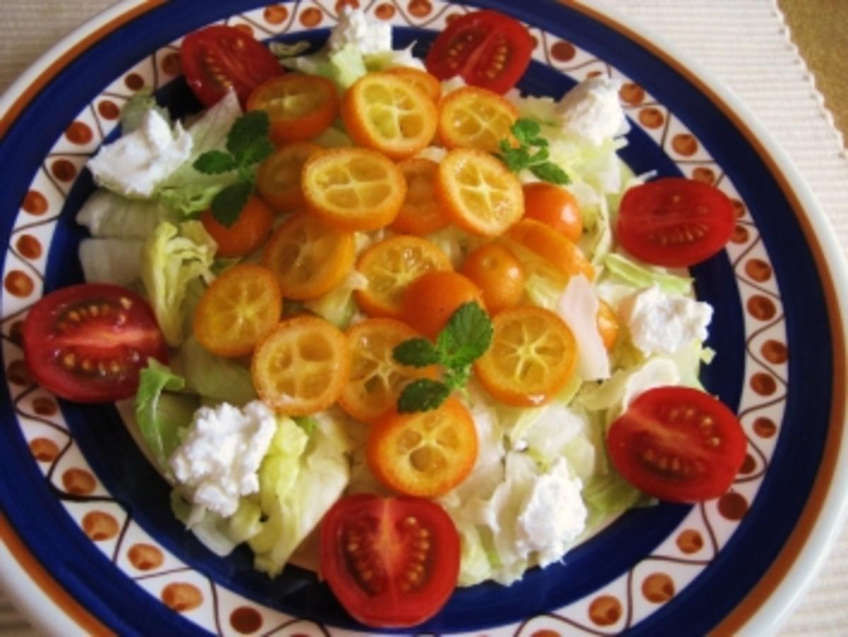 Salatteller mit Kumquat und gebratener Putenbrust - Rezept - Bild Nr. 4