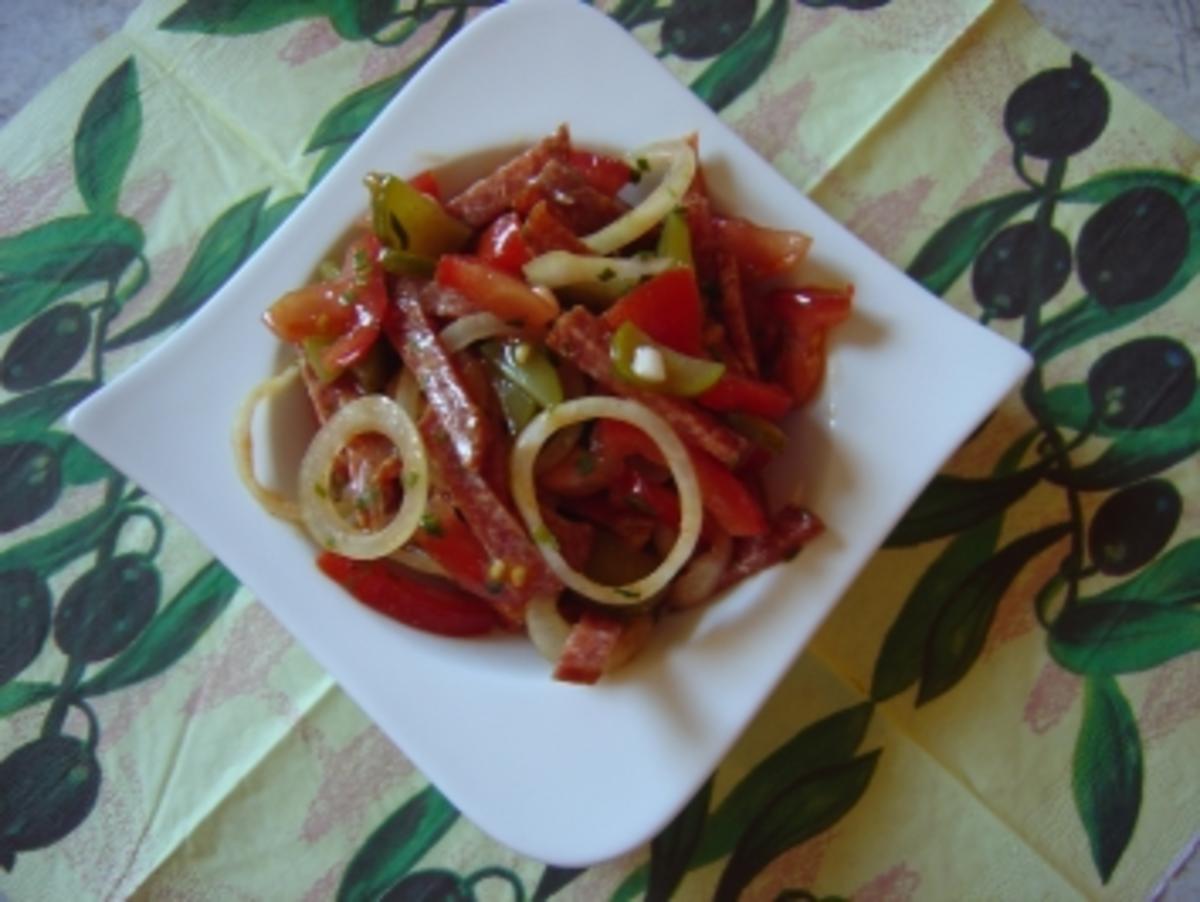 Ungarischer Salami-Wurst-Salat, Partysalat - Rezept