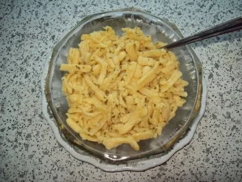 Rezept: Grüne Bohnen mit Spätzle und Debrecziner Bild Nr. 3 Grüne Bohnen mit Spätzle und Debrecziner - Rezept - Bild Nr. 3