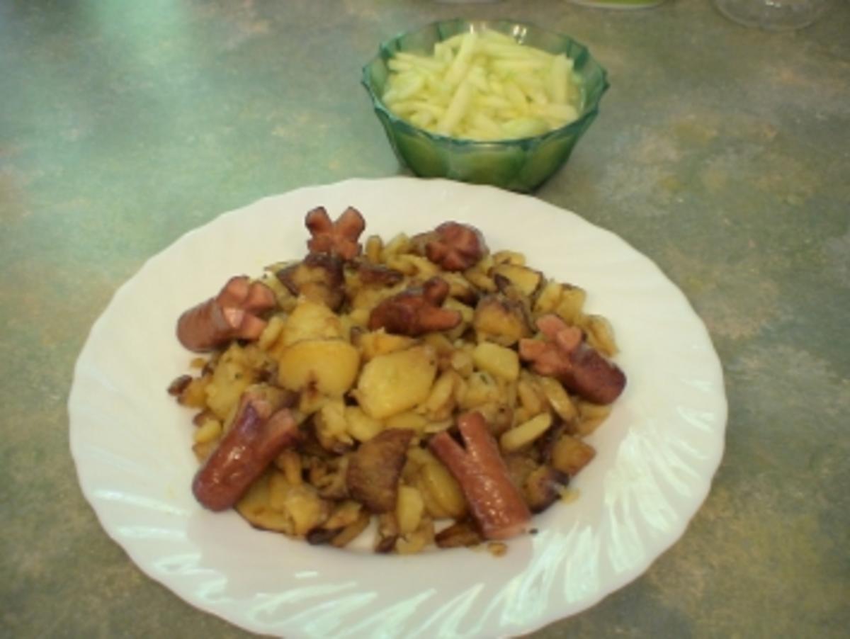 Teufelchens Bratkartoffeln mit "Schweinschnäuzchen" - Rezept - Bild Nr. 6