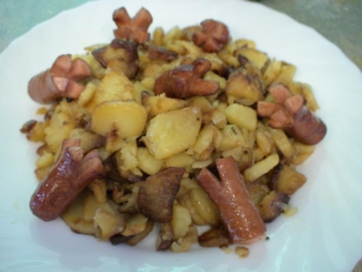Teufelchens Bratkartoffeln mit "Schweinschnäuzchen" - Rezept - Bild Nr. 7