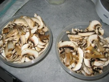 Schnitzel in Pilz-Rahm-Sauce - Rezept