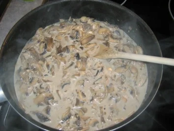 Schnitzel in Pilz-Rahm-Sauce - Rezept - Bild Nr. 5