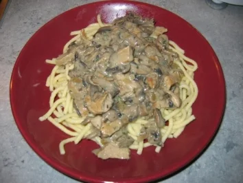 Schnitzel in Pilz-Rahm-Sauce - Rezept - Bild Nr. 7