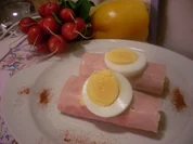 Schinkenrollen mit Quarkcreme - Rezept