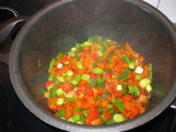 Hähnchenkeulen mit Curry-Paprika-Reis... - Rezept - Bild Nr. 4