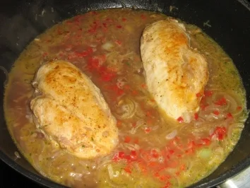 Chili-Hähnchen auf Gemüsereis - Rezept - Bild Nr. 6