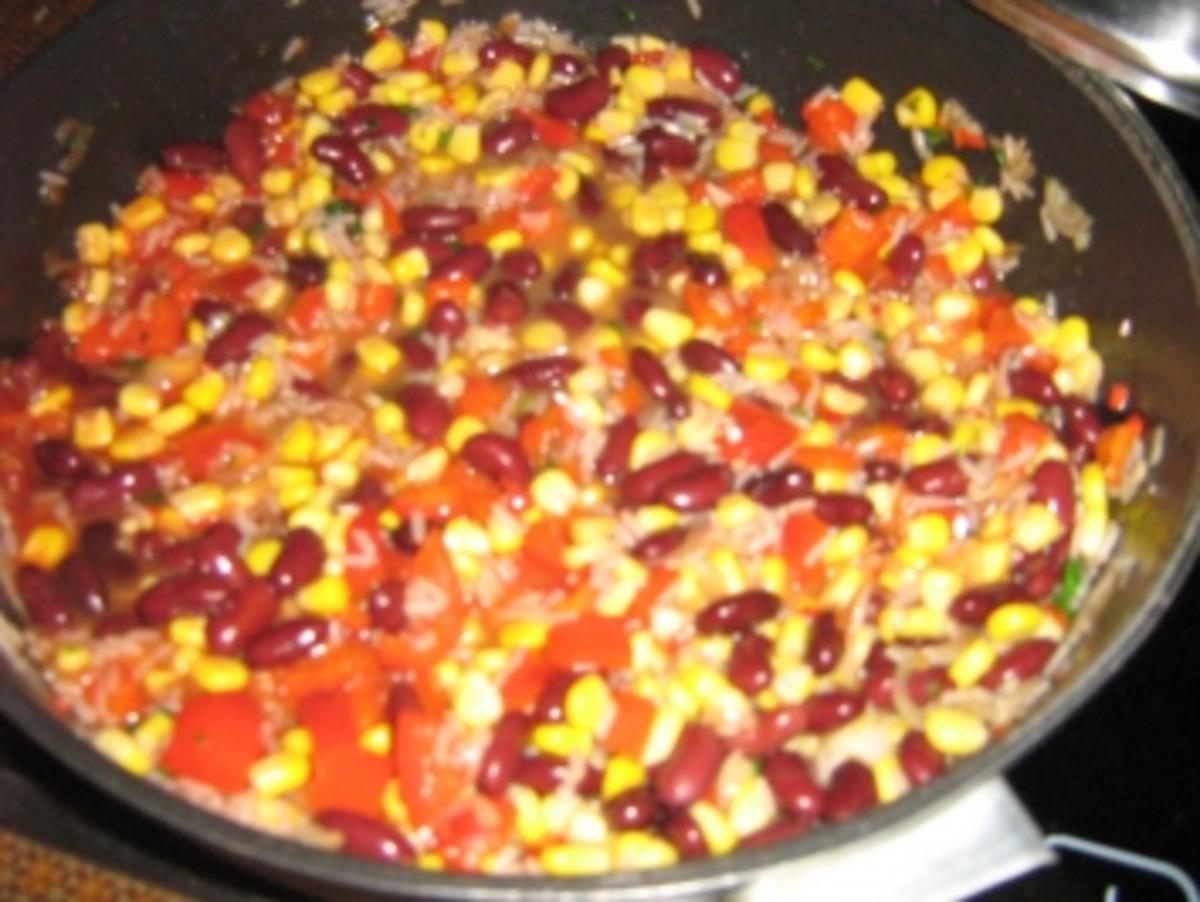 Chili-Hähnchen auf Gemüsereis - Rezept - Bild Nr. 7