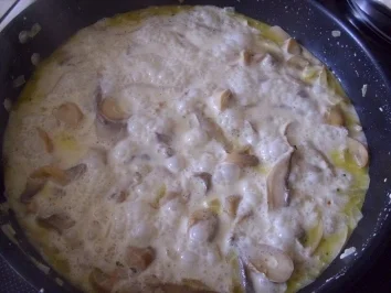 Bandnudeln mit Champignonssoße - Rezept - Bild Nr. 3