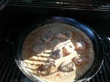 NUDELN/Bandnudeln mit Schweinemedaillons in Frischkäse-Pesto Soße - Rezept - Bild Nr. 5