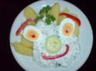 Kartoffeln mit Ei in Kräutersoße - Rezept