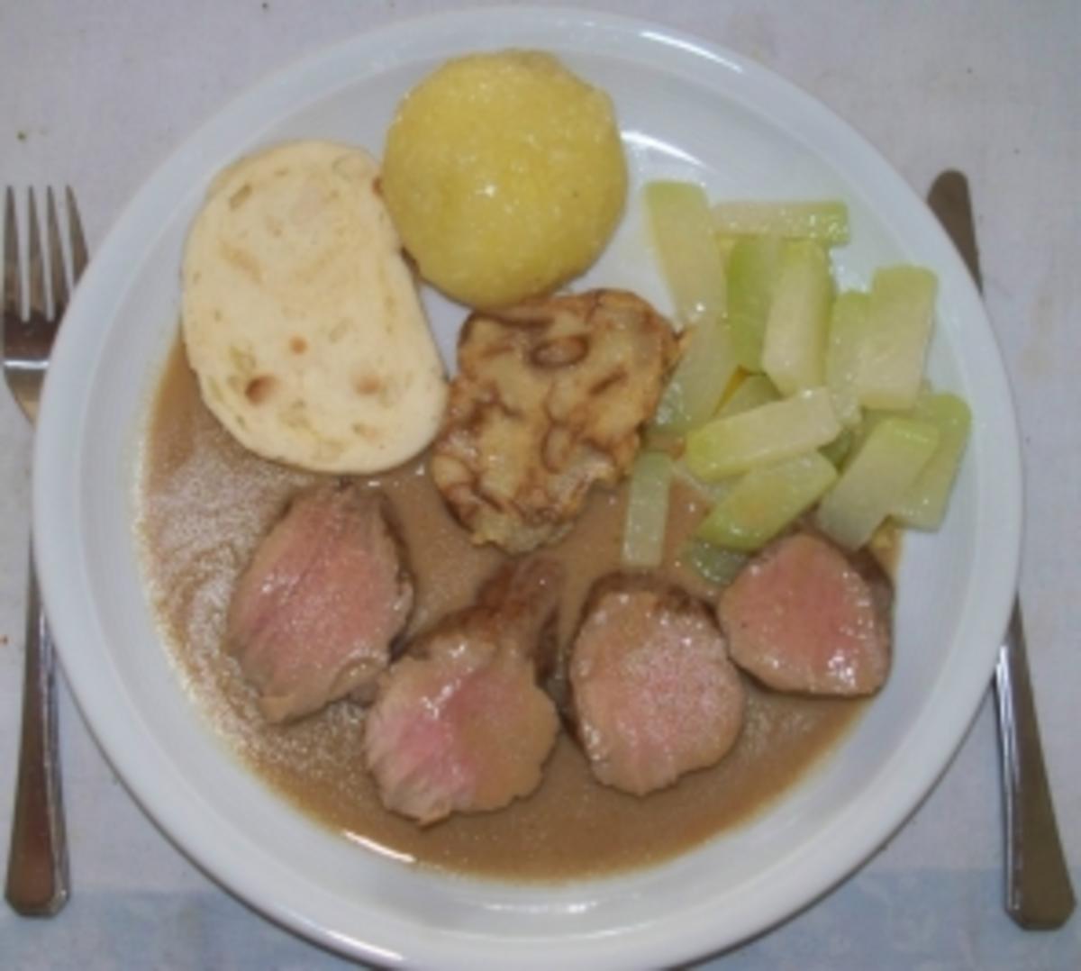 Bilder für Schweinefilet an Calvadossauce - Rezept