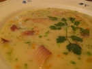 Rahmsuppe von der frischen Räucherforelle - Rezept
