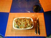 Auflauf: Makkaronigratin mit Mangold und Büffelkäse - Rezept