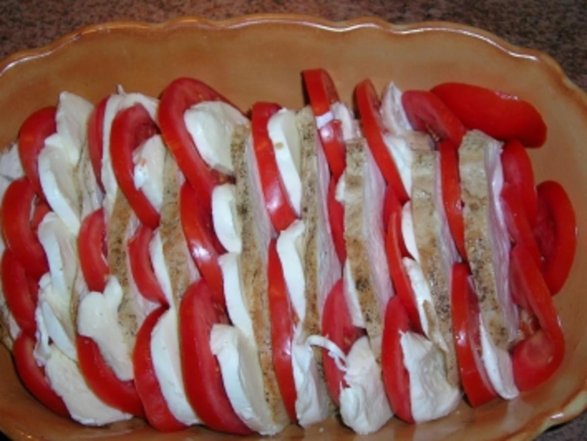 Putenbrust - Tomaten - Mozzarella-Auflauf  (italienische Küche) - Rezept - Bild Nr. 9