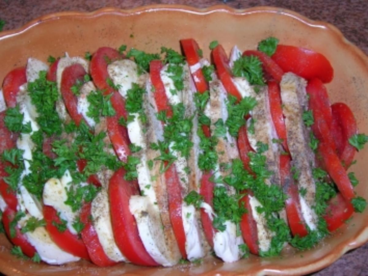 Putenbrust - Tomaten - Mozzarella-Auflauf  (italienische Küche) - Rezept - Bild Nr. 10