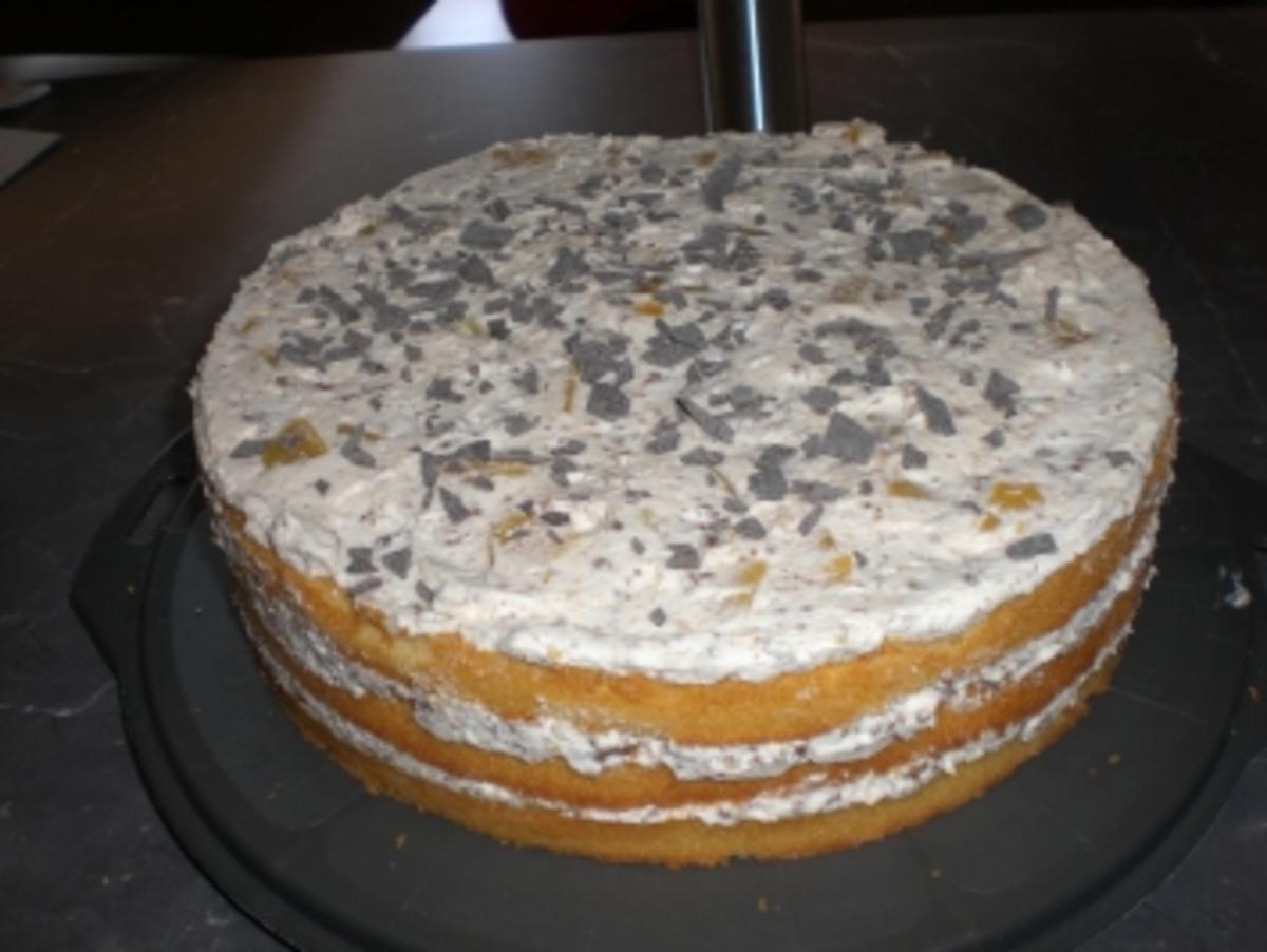 Pfirsich-ChocoCrossies-Torte - Rezept