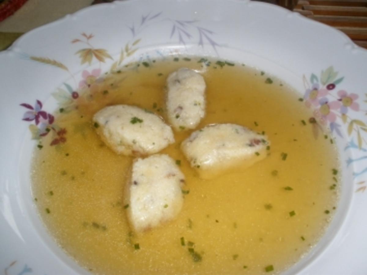 Suppe - Speck - Grießnockerl - Rezept mit Bild - kochbar.de