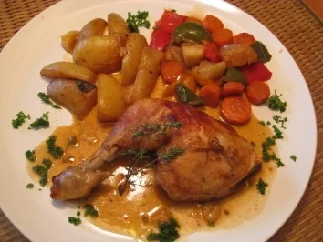 Masthähnchen mit Gemüse & Erdäpfel im Topf - Rezept - Bild Nr. 3