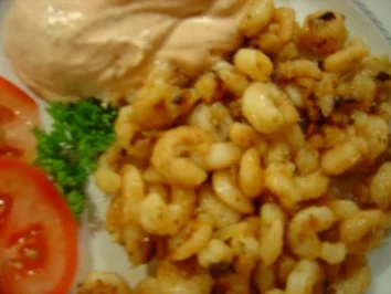 Garnelen-Knoblauch-Pfanne, tolle Vorspeise mit DIP, schnell und einfach!!! - Rezept - Bild Nr. 2