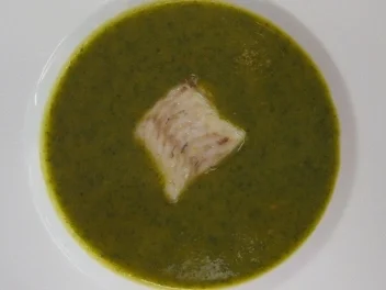 Westfälisches Gemüsesüppchen mit Würfeln vom Zander - Rezept