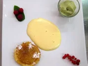Dreierlei vom Apfel – Calvadosschaum, Apfelsorbet und Apfeltarte - Rezept