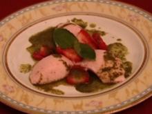Erdbeer-Mousse mit Pfefferminzpesto (Maite Kelly) - Rezept