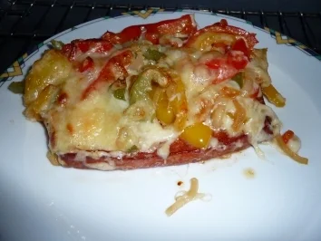 Leberkäse überbacken - Rezept