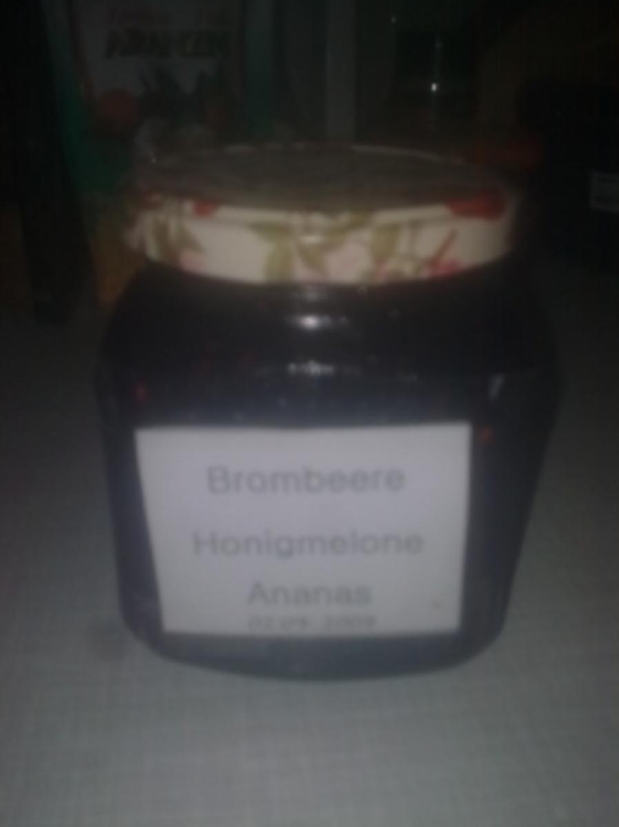 Brombeer-Honigmelone-ananas-Marmelade - Rezept