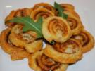 Blätterteigschnecken mit Pesto und Rucola - Rezept