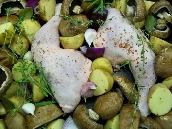 Wald & Wiesenhuhn aus dem Ofen...... - Rezept - Bild Nr. 3