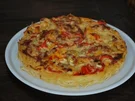 Spaghetti-Pizza - Rezept