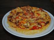 Rezept: Spaghetti-Pizza Spaghetti-Pizza - Rezept