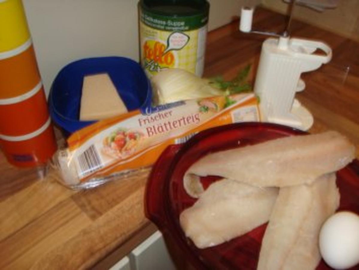 Hauptgericht - Fisch - Rotbarsch umhüllt und mit Käse überbacken - Rezept - Bild Nr. 3