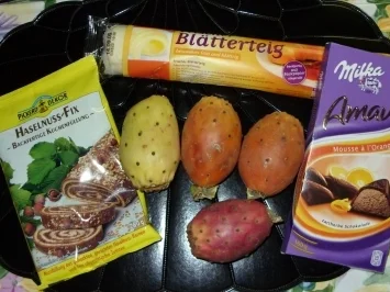 Kaktusfeige-Nussfüllung im Blätterteigmantel - Rezept - Bild Nr. 3